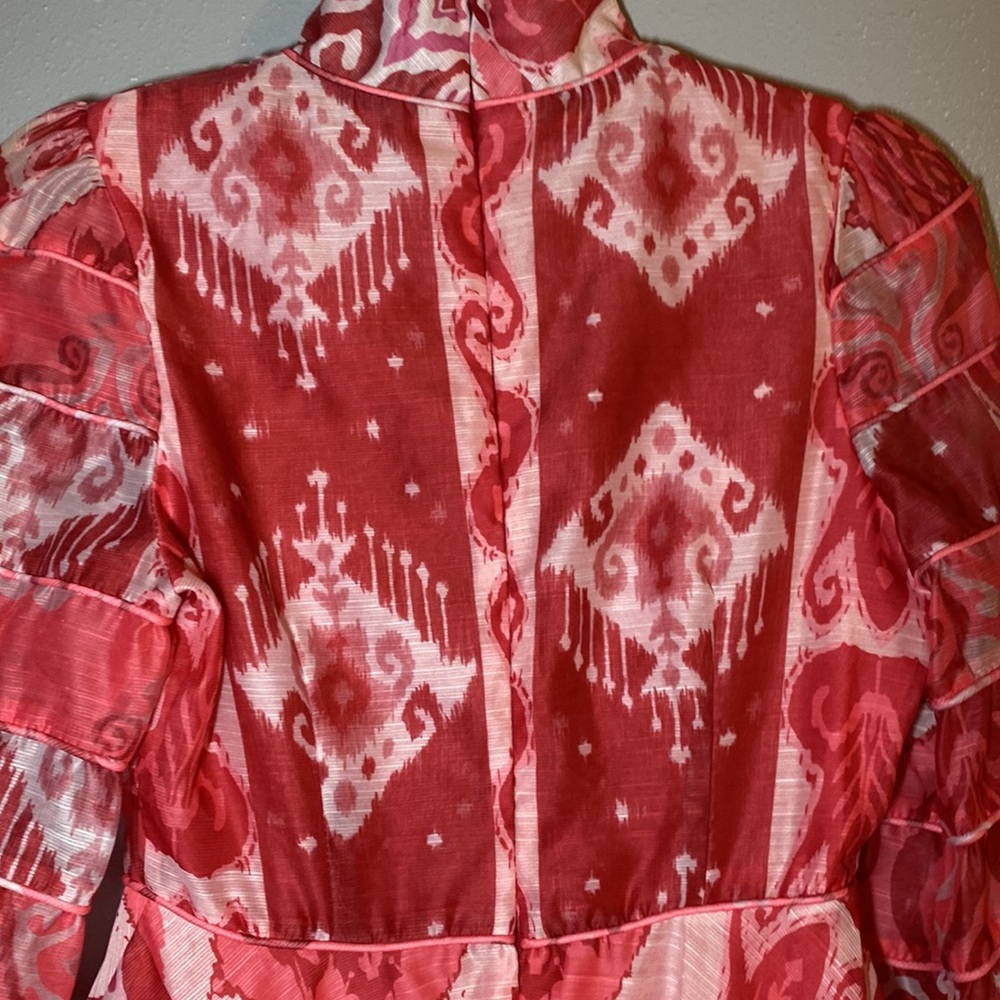 Lilly’s Kloset Red Geometric Dress Size S - Picture 9 of 14